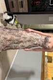 The Dress is beautiful, it has a romantic and vintage vibe.  It fit perfectly & I just had to adjust the length because I'm short.  I loved this dress.  Everything about it is beautiful. - Marilyn C.