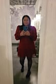 Love the color and the material. This dress fits me so well! - Shaton H.