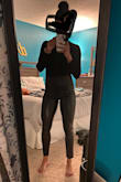 I bought these because I wanted a pair of leather pants in my closet. What I liked about these is that although they're vegan, they're not that cheap, shiny/plastic-y material you often see. They have a bit of stretch to them also which is nice. I gave it 4 stars because somehow mine snagged before I even left the house which was disappointing. The were also extremely tight through the leg and it took me about 5 mins just to get them on properly. I'll put a disclaimer on it that I have slightly more muscular thigh than average, but I still felt like these were tight regardless. That said, they still fit nice and I will certainly be wearing them again. - Keisha J.