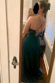 This dress is so beautiful and fits perfectly!!! It was pretty long on me but I expected that and plan on getting it hemmed. I didn't want to take it off! - Sara R.