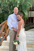 Perfect fit! (Had to have it shortened but that was expected) Good quality materials, well made and the lace was beautiful! I did have the back taken down and then it was exactly what I wanted for our small beach wedding! - Jessica C.