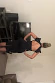 This dress is lined and fits very well! It gives all the drama but keeps you covered and the length was great! I recommend this dress for cocktail hour or any semi-formal or after 5 event. The shoes will help dress it up or down. - Brigette M.
