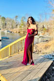 This dress is exactly like described. Its very flattering. Highly recommend anyone for a special occasion. - Babita K.