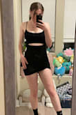 Great quality and stretchy material. I really like this dress, but my boyfriend doesn't. I'll be keeping it anyways because it makes me feel pretty, but it definitely might look awkward at some angles, and I have to be careful to not let it ride up because it's very short. - Kiana K.