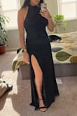 For me was a little loose in my bust and a little long even wearing hills. But I fix it because the rest fits perfectly, the quality feels good and comfortable, I really love it! I wouldn't change the size because it fit perfect in my hips, super comfortable. - Micaela G.
