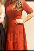 I've worn this dress several times now and each time I get tons of compliments and people asking where I got it. It's very comfortable- the only thing I would call out is that the internal lining is a separate slip that is very short. So, when in the sunlight or lights of a bright room your legs are visible through the lace from mid thigh downward. All in all, still a beautiful dress. - Lara K.
