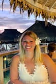 The dress and fabric was much thicker and higher quality than I was expecting. Flowed perfectly without heels for my height. Wore it for our 10-year anniversary trip in Tahiti and got many compliments. True to size. - Vanessa S.