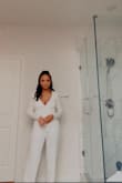 I felt like sooo glammed in this stunning jumpsuit. That material is quality and expands really well over bust & curves. The neckline runs a little long so I will have to get the busy tailored, but it fits perfectly everywhere else! - Jaala S.