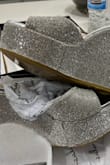 The Sheree Rhinestone Platform Wedges run a bit too big on my feet. - Bich T.