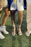 I wore these to both prom and graduation! They were so gorgeous and easy to put on!! Not the most comfortable to walk in at first but you get the hang of them after some practice. Wouldn't recommend standing in them for long periods of time (for obvious reasons) but I'll use any excuse that I can to wear them if possible! - Em B.