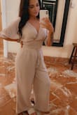 I purchased this set for a weekend wedding in Sarasota and wow. Dressy enough to wear to brunch on the water, casual enough to wear to the beach. Very versatile. I'm short, so I had to have the pants hemmed about 3" but otherwise 10/10 set. Pants are thick enough to wear as pants versus a cover-up which is a bonus. - Amanda R.