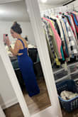 Loved this dress so much. Perfect size and stretch that I wanted I just didn't enjoy the color on my skin tone so that was the only reason for the 4 stars. Otherwise, this dress is perfect. My Lulus size said to go with a small but I went with xs to have a little bit more fitting look and it was great. Don't feel like I can't breathe and still have great flexibility in it for dancing and stuff! - Gabrielle G.