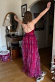 Wonderful fabric, 4 stars because zipper is stiff but works if you just zip it a lot! I love it though. Good for prom! - Vivien W.