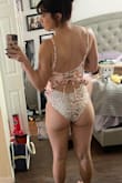 This is my first ever "1-piece" bathing suit purchase and I loved it. I was worried about it being too tight but it fit perfectly - Ashley C.