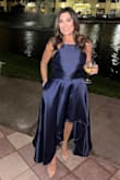 This dress looked beautiful, and my husband loved it. Received many compliments. The fabric was better than expected. Based on the measurement guide a S or M should fit. The M fit with barely room to breathe so ended up ordering L and having it tapered as it has no stretch or give and the M had no extra to let out. If you are athletic or have a muscular back or broad shoulders, size up. - Claudia S.
