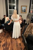 Had to get the waist taken in (a lot) recommend ordering a size down! LOVE LOVE LOVE THIS DRESS
Wore it to my rehearsal dinner for my wedding. Felt so beautiful - Alexandra S.