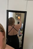 Fits well and is very comfortable, & cute! It's a little long but an easy fix. - Ashley F.