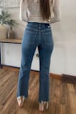 I have been on the hunt for a good pair of jeans that can cross between dressing up or dressing casually and go with any outfit. I also wanted the fit to be comfortable and functional as I am a mama of little ones so I'm moving around quite a bit. I didn't want to feel the pain of being sucked in and restricted. THIS IS THE PAIR that checks all the boxes! The wash is a perfect blue jean. The hem goes great with any shoe. I have another pair of Daze similar but a lighter wash and with holes at the knee that I wear all the time. These, however, just became my new favorite with the simple color and no holes. Thank you Daze Denim and Lulus! Love love love! - Sarah M.