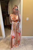 This dress is absolutely beautiful. I ordered it for my sisters wedding. Came quickly and is a great material. Checked the sizes on the models, I usually wear a small but I ordered an XXS and it fits perfectly. - Cameron R.