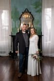 This dress was perfect for my elopement in Nashville. Shipped fast to Ontario Canada
I did have to have the arms and length shortened. No issues with having it altered with my seamstress. I had to fold it to drive 11 hours from Niagara Ontario to Nashville and the wrinkles quickly went away once hung up.
I loved everything about this dress! - Jennifer P.