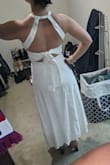 I love this dress, especially the back. It's so beautiful. Wish it came in more colors as I'd probably buy it again. - Jacqueline F.