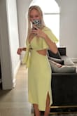 This dress was perfect for a bachelorette brunch I went to. I think it would be perfect for a beach vacation as well and I plan on wearing it again. I have a bigger chest so that was a challenge but I ended up tying the front to my bra to help support everything. - Emily B.