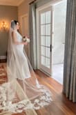 I needed a last-minute maternity wedding dress. I ordered this dress in an M and L since I was 7 months pregnant and didn't know which one would fit me. The M was just a bit too small and the L fit me perfectly! It was stretchy and hugged all parts of me in a very elegant manner (as you can see in the pics)!! I really felt like a princess on my BIG day :) I would highly recommend this dress for any soon-to-be mamas for any occasion!! - Cristina C.