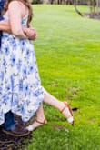 Please pardon the fact that they're not perfectly clean lol, our pics were on a rainy day, but they're perfect! Comfy and cute, love them! I'm usually between a 9-9.5 and the 9 fit just right! - Mary D.