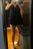 Unfortunately, I loved and thought this was cute but it was way too short around the butt area - and I have a tiny butt! It was cute otherwise just way too short in length for someone who is 37, not 21 ;) - Liz B.