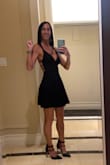This dress is great for a cocktail dress. It fits good and looks good ion but is a little hard to get over your head. It feels like the straps are about to break. Otherwise good material and quality. Looks great on: - Lisa R.