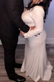 We had a very intimate court wedding and then dinner with immediate family, this dress made me feel like a bride but was simple enough to still be comfortable. It was true to size, and then I got it hemmed because I'm so short (it did cost the same amount as the dress, but was worth it). Get this dress, you won't regret it! - Azalie G.