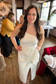 Was very pleased with this dress! It was comfortable and very flattering. The only downside was the crotch area was fully open so I did have to get it stitched together, but that's an easy fix! - Catherine M.