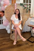 I got a size medium and had the top altered because it was a little too big but if I had sized down to a small it wouldnt have fit my hips. Super cute dress & got lots of compliments! - Marissa C.