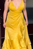 The bottom of the dress is gorgeous, but the top is so awful. The material has very little coverage and it's so freaking busty; there is no way I can wear this for a wedding as MOH and officiant. I'm wearing it with the top as tightly pulled in the back as it will go with the straps, but worried they will snap the way other reviews said. I bought this and another gown from Lulus, and although I've been happy with dresses from here before, I'm not thrilled with either dress. I've been very busy and didn't realize I missed the return deadline so I'm stuck with both dresses that I wouldn't be able to wear without alterations. - Samantha