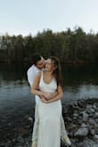 I had the train cut and it was perfect for engagement photos! Super comfortable and flattering! - Caroline