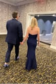 Bought it for a gala&. It worked perfect. Great length and fits well. I lack in the busy area so I was pulling it up throughout the night but it wasn't a huge deal - Dannielle S.
