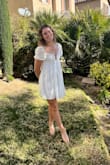 Such a fun dress for Spring pictures!  Definitely a dress made for smaller chested women. - Julee F.