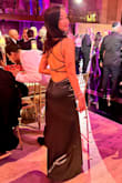 I used the size chart test to determine what size to buy. I bought XS based on the chart. The dress fit perfectly. I am 5'6" and wore 5 inch heals. I absolutely loved the dress and how it felt. High quality material with some stretch. Extremely comfortable dancing through the night! - Janelle P.