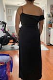 I'm very insecure about how my belly looks and with this dress, it just looks great plus it gives me an hourglass figure, It makes me feel sexy and It's perfect for a wedding or a fancy event. Also for someone my height is great because I needed a long dress and with this one it looks like a long dress even if it's a midi dress and that way I don't have to fix absolutely anything. - Ana U.
