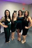 I absolutely love this dress! My daughters and I bought velvet attire from Lulus to match and we all loved our choices. I am always concerned about the breast annd tummy area but this dress fit nicely and covered those areas and it was so comfortable. The material is beautiful and soft. I paired it with shoes that I also purchased from Lulus. - Ana M.
