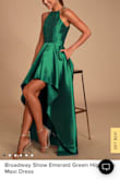 I ordered this dress in emerald green, and the dress that was sent is hunter green. In looking at other reviews, I realize that everyone is wearing a hunter green dress and the advertised emerald green dress is actually not what's being sold. When I looked at my receipt, it did say emerald green, but when I looked at the bag that the dress came in, it is in fact hunter green. The dress apparently doesnt come in emerald green at all. If you need that color specifically then buyer beware. I am still waiting on someone from Lulus to respond with a solution. - Tracy M.