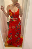 Absolutely love it. The skirt is REALLY long so will definitely need to get it hemmed, but all good otherwise. Can't wait to wear it on vacation! - Leah Z.
