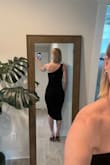 I wasn't sure if this dress was appropriate for me. However, the quality is great, it hides bumps - no bra or Spanx needed. Can be rolled up for travel. Dress up or down. Great buy, cute dress.
Age 51 - Amy P.