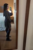 Comfortable fit. Nice length. The chest was a bit too open so I used a safety pin to fix the issue. Received many compliments! - Kelsey L.
