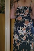 Very cute and comfortable. Would be great for a summer wedding or date night. Runs a little tight on my chest - Gail S.