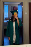 The dress fits perfectly and looks so nice! Perfect dress for graduation with both the gown on and off! - Reema P.