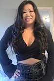 I LOVED this bodysuit! Being a large chested lady, I like to order a Large so that it is not tight at the crotch and allows room for the girls, but this one was just slightly looser than my other Large bodysuits, but honestly, it just makes it more cozy and comfy while still being sexy and trendy! Love the bell sleeves, great thick material. I would buy this in other colors if they offer it! MUST BUY :)) - Canhnha L.
