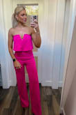 Buy this romper and thank me later! So comfortable, flattering, and the magenta color is show-stopping!! Received sooo many compliments on it. - Justine M.