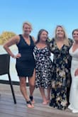 Loved this dress! Very flattering, I have large shoulders and this dress made them look great. The dress material was great quality and was able to wear a strapless bra and it didn't show at all. - Karla R.