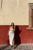I liked this dress, it was exactly what I was expecting! The material is kind of cotton, but other than that I'm happy. - Maddy H.